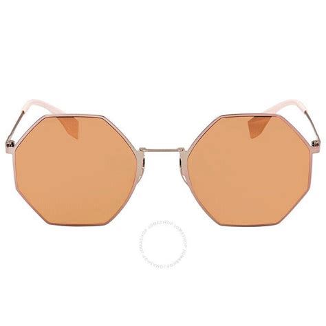 fendi eyeline light gold frame|Sunglasses .